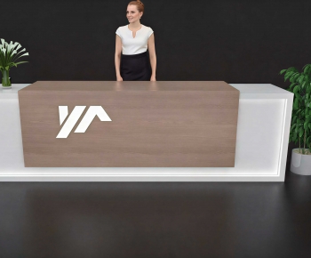 Modern Reception Desk-ID:447411063