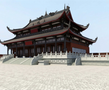 Chinese Style Ancient Architectural Buildings-ID:587114102