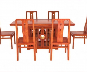 New Chinese Style Dining Table And Chairs-ID:685595999