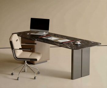 Modern Office Desk And Chair-ID:719737054