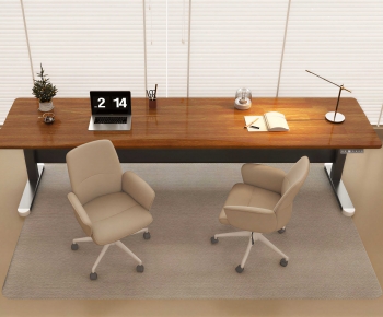Modern Office Desk And Chair-ID:393126012