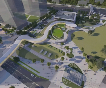 Modern Architectural Bird's-eye View Planning-ID:110888962