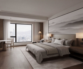 New Chinese Style Bedroom-ID:816119919
