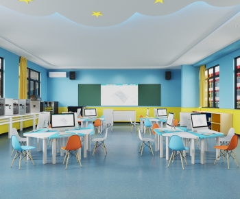 Modern School Classrooms-ID:251738079