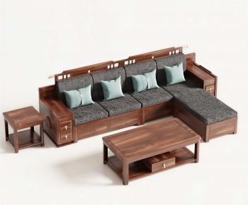 New Chinese Style Sofa Combination-ID:668869977