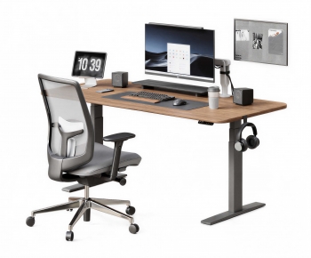 Modern Office Desk And Chair-ID:539537912