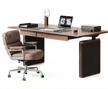 Modern Office Desk And Chair-ID:434972053