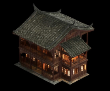 Chinese Style Residential Building-ID:876632935