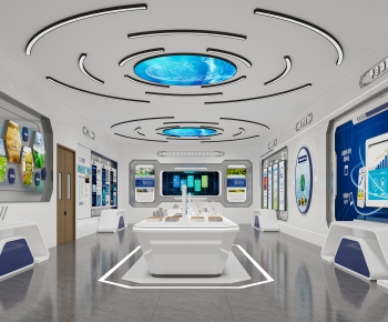 Modern Exhibition Hall-ID:129909041