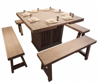 New Chinese Style Dining Table And Chairs-ID:844960223