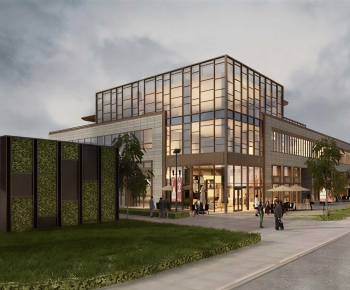 Modern Appearance Of Commercial Building-ID:257971051
