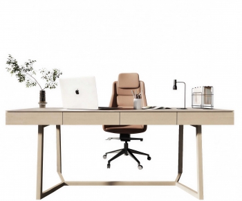 Modern Office Desk And Chair-ID:779110917