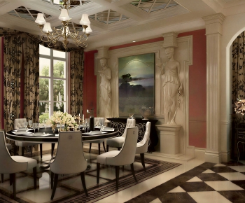 European Style Dining Room-ID:535047051