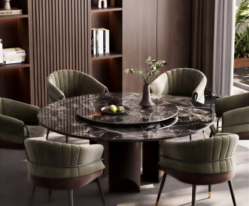 Modern Dining Table And Chairs-ID:879456047