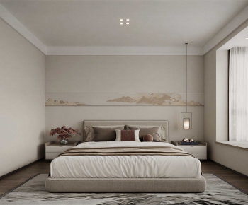 New Chinese Style Bedroom-ID:908566005