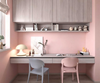 Modern Computer Desk And Chair-ID:538851023