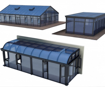 Modern Glass Sunshine Room-ID:231256965