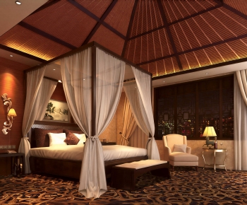 Southeast Asian Style Bedroom-ID:826545956