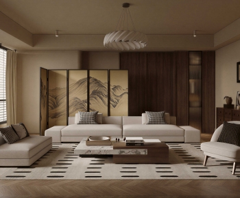 Modern A Living Room-ID:966869127