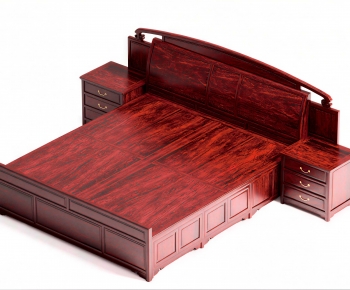 New Chinese Style Double Bed-ID:290339956