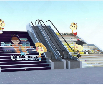 Modern Escalator-ID:809375057