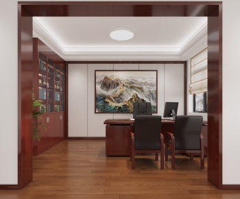New Chinese Style Manager's Office-ID:688990128