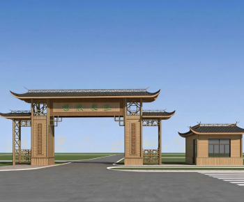 New Chinese Style Facade Element-ID:201311191