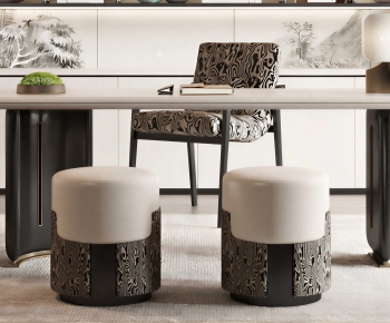 Modern Computer Desk And Chair-ID:390047078