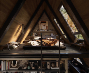 Industrial Style Attic-ID:128519069
