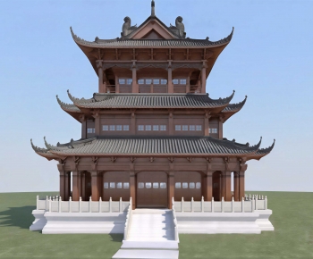 Chinese Style Ancient Architectural Buildings-ID:564368015