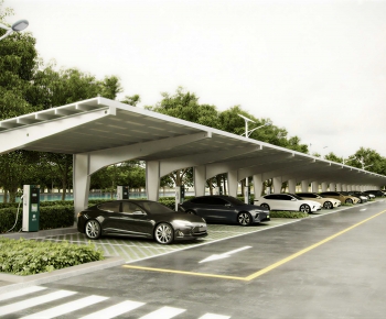 Modern Outdoor Parking Lot-ID:804893028