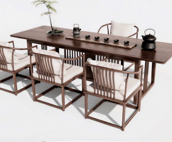 New Chinese Style Tea Tables And Chairs-ID:387197029