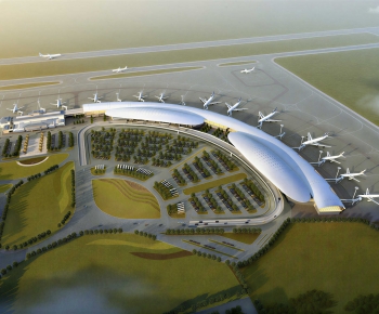 Modern Architectural Bird's-eye View Planning-ID:621623043