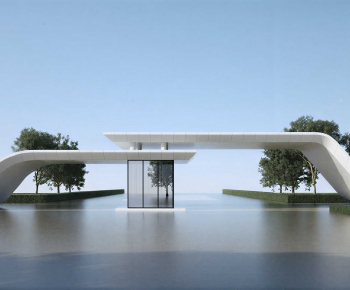 Modern Facade Element-ID:696898944