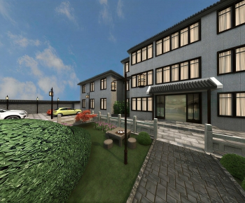 New Chinese Style Courtyard/landscape-ID:740530012