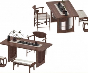 New Chinese Style Tea Tables And Chairs-ID:432163004