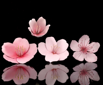 Modern Flowers And Grass-ID:972549964
