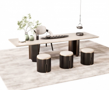 New Chinese Style Tea Tables And Chairs-ID:385442979