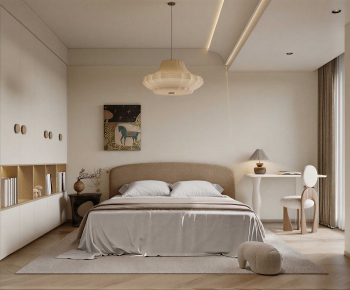 Wabi-sabi Style Bedroom-ID:944355016