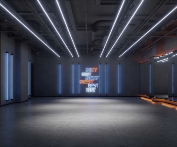 Industrial Style Dance Classroom-ID:934758907