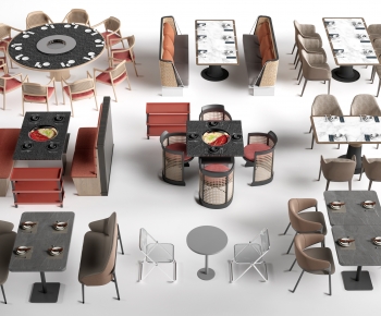 Modern Dining Table And Chairs-ID:352894077