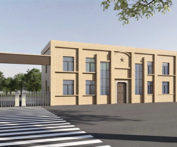 Modern Building Appearance-ID:267629681