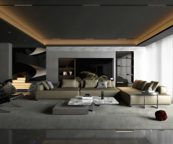 Modern A Living Room-ID:577517997