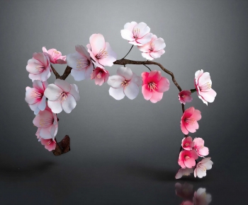Modern Flowers And Grass-ID:449507955