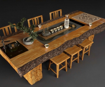 New Chinese Style Tea Tables And Chairs-ID:585232974