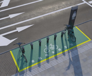 Modern Outdoor Parking Lot-ID:696546081