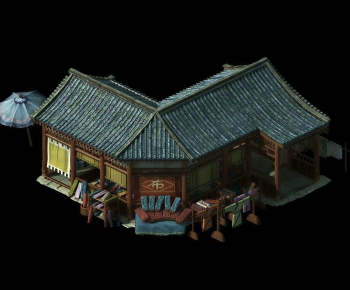 Chinese Style Building Appearance-ID:427444931