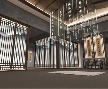 New Chinese Style Exhibition Hall-ID:739026079