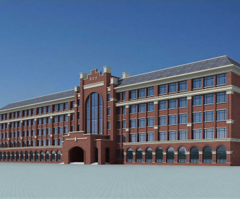 Simple European Style School Building-ID:915250064