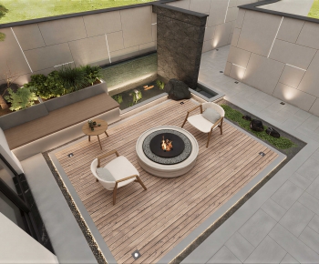Modern Courtyard/landscape-ID:391239883